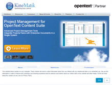 Tablet Screenshot of kinematik.com